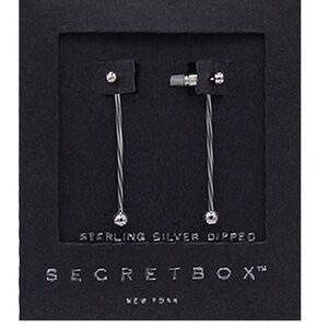 Ball Stick Front & Back Earrings